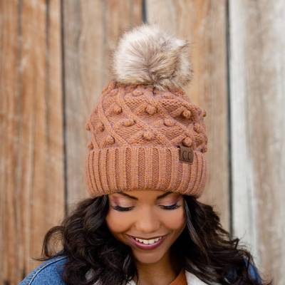 C.C® Beanie Hand Crafted Pom Hats