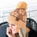  C.C® Beanie Chenille Daisy Pattern Hats