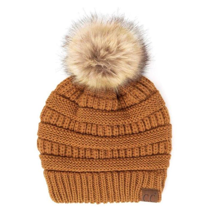 C.C® Beanie Cable-Knit Pom Accessories Hats for Gifts, Women, Teens Girls