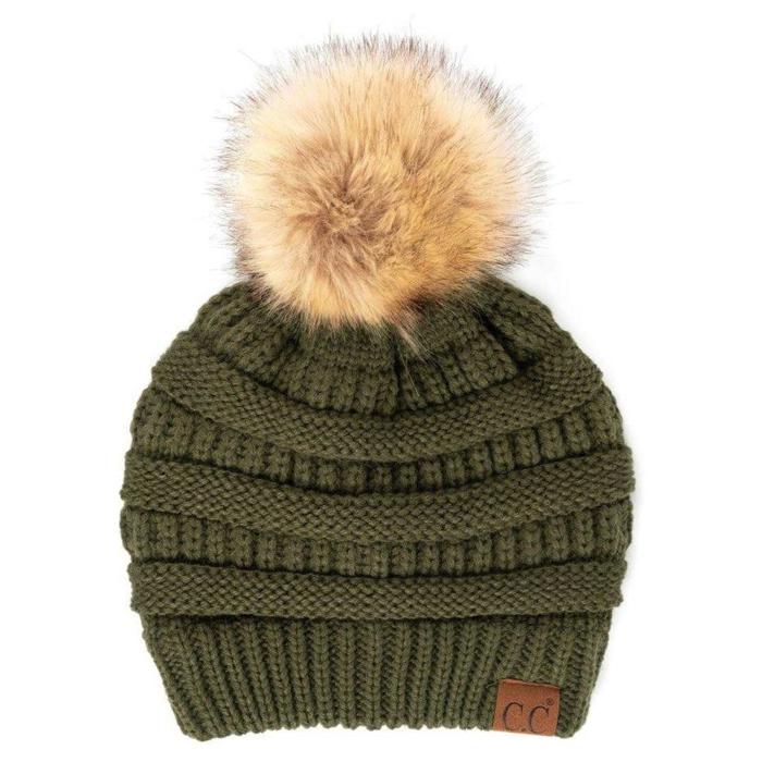 C.C® Beanie Cable-Knit Pom Accessories Hats for Gifts, Women, Teens Girls
