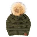 Moss C.C® Beanie Cable-Knit Pom Accessories Hats for Gifts, Women, Teens Girls