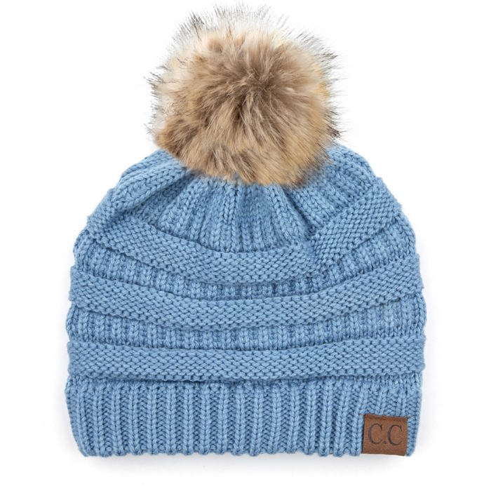C.C® Beanie Cable-Knit Pom Accessories Hats for Gifts, Women, Teens Girls