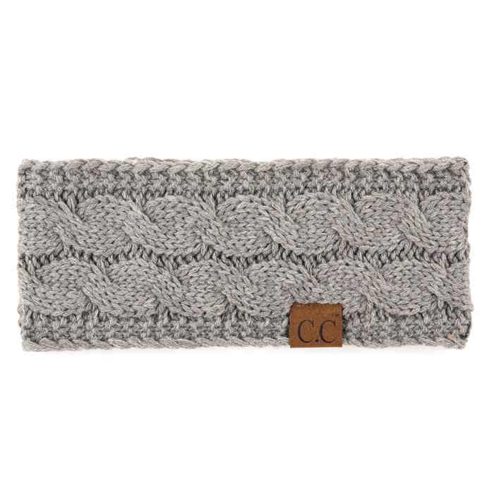 C.C® Beanie Cable-Knit Lined Head Wrap for Women Hair Accessories