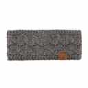 Metallic Dark Grey C.C® Confetti Metallic Lined Head Wrap for Women Teen