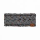 Dark Grey C.C® Confetti Metallic Lined Head Wrap for Women Teen