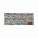 Natural Grey C.C® Confetti Metallic Lined Head Wrap for Women Teen