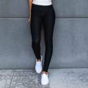 Small-Large (Pant Size 0-9) Long - Black Premium Stretch Soft High Waisted Jeggings for Women - Denim Leggings - Cotton Stretch Blend - Long