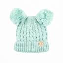 Mint - Ages 1-5 CC Kids Double Pom Kids Toddler to Adult Winter Beanies