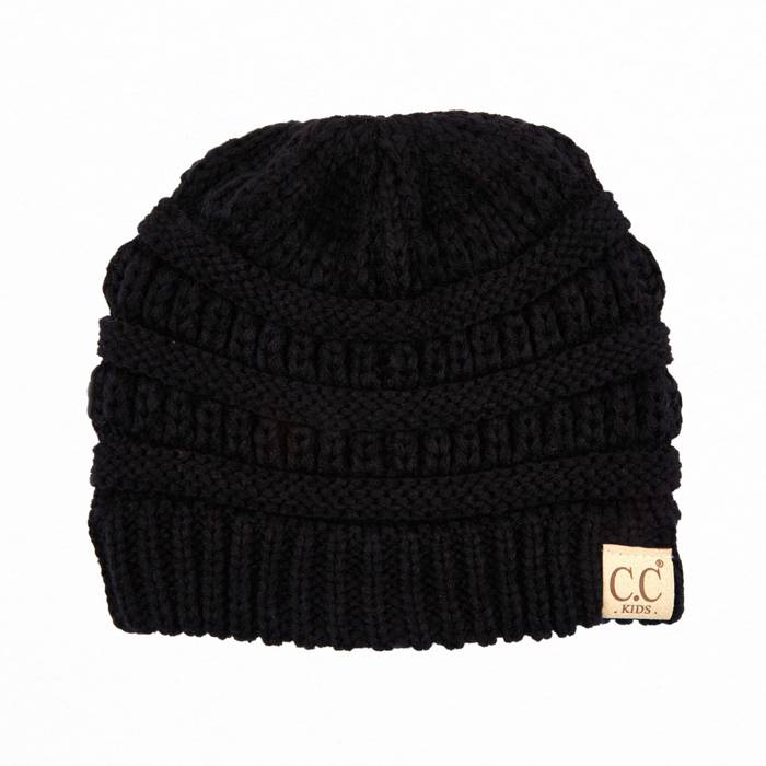 C.C® Kids BeanieUnisex Cable Knit Skully Hats, Ages 1 - 5