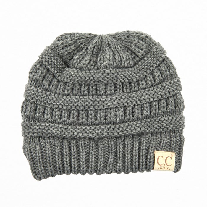 C.C® Kids BeanieUnisex Cable Knit Skully Hats, Ages 1 - 5