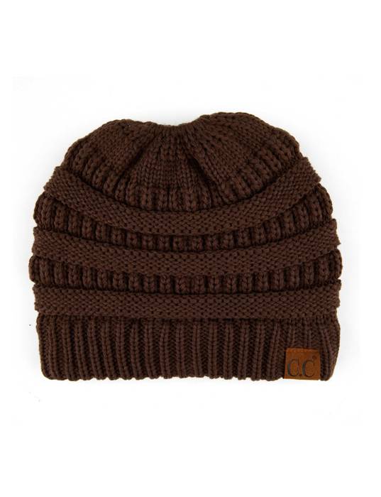 C.C® Women Messy Bun Ponytail Beanie Hats