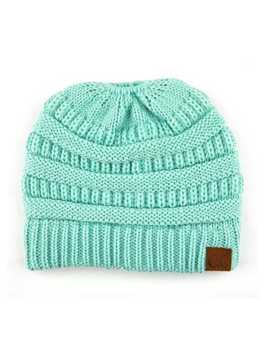 C.C® Women Messy Bun Ponytail Beanie Hats