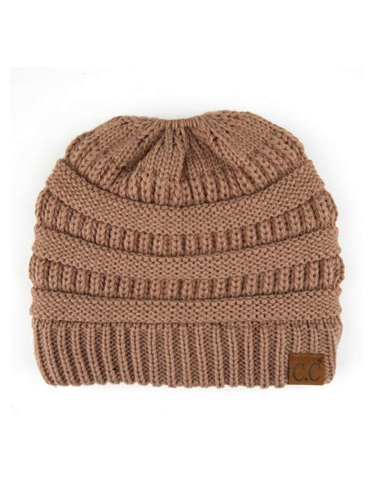 C.C® Women Messy Bun Ponytail Beanie Hats