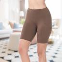 Mocha - 2XL (Pant Size 14) Tummy Control Biker Short Leggings | Cell Phone Pocket (Zenana)