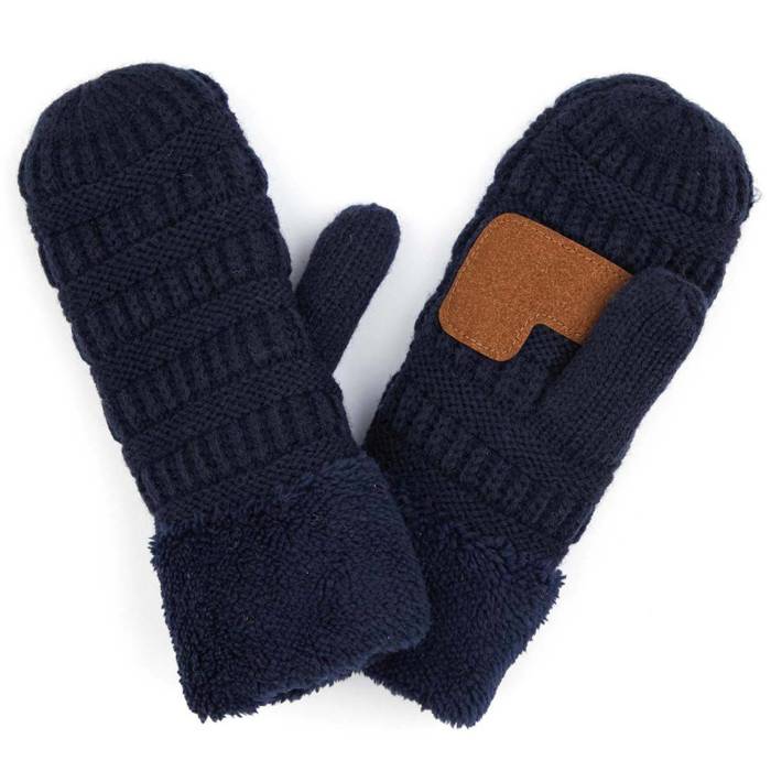 C.C® Mittens Sherpa Lined Accessories, Adult and Junior