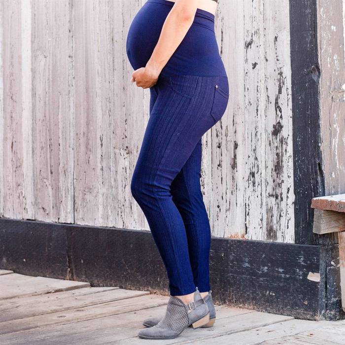 Premium Stretch Soft High Waisted Maternity Jegging for Women- Denim Leggings