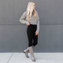 1X/2X - Black High Rise Ponte Pant (New Mix)