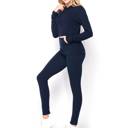 Navy - Small/Medium (Pant Size 0-8) Ultra Soft Phone Pocket Hoodie Set