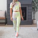 Small (Pant Size 0-2) - Neon Yellow/Neon Pink So Soft Brushed Set with Comfy Legging & Top