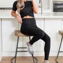 Medium (Pant Size 4-6) - Black So Soft Brushed Set with Comfy Legging & Top