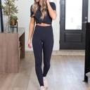 Large (Pant Size 8-10) - Charcoal So Soft Brushed Set with Comfy Legging & Top