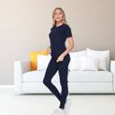 Medium (Pant Size 4-6) - Navy So Soft Brushed Set with Comfy Legging & Top