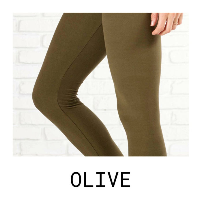 Super Soft Fleece Lined Leggings - 3" Waist