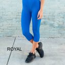 Capri 27" Royal Blue - Pant Size 0-8 Super Soft 5" Waist Leggings | Tummy Control Capri (- New Mix)