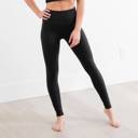 Black - Plus Size (Pant Size: 10-16) Ultra Soft 5" Waist Tummy Control Leggings