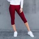 Burgundy - Small/Medium (0-6) Cellulite Hiding Capri Leggings