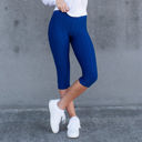 Royal Blue - Small/Medium (0-6) Cellulite Hiding Capri Leggings