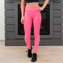 New Pink - 1X/2X (Pant Size: 14-16) Cellulite Hiding Leggings