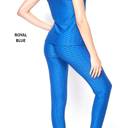 L/XL Fits Pant Size 8-12 - Royal Blue Cellulite Hiding Leggings and Tank Loungewear New Mix