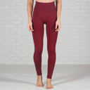 Burgundy | Pant Size 0-13 Tummy Control Fleece Lined Leggings Two Sizes Curvy Added