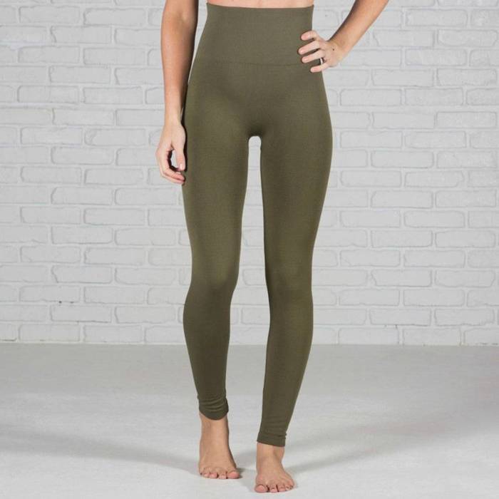 Tummy Control Fleece Lined Leggings Two Sizes Curvy Added