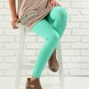 Mint - Pant Size 0-8 Cable Knit Fleece Lined Leggings