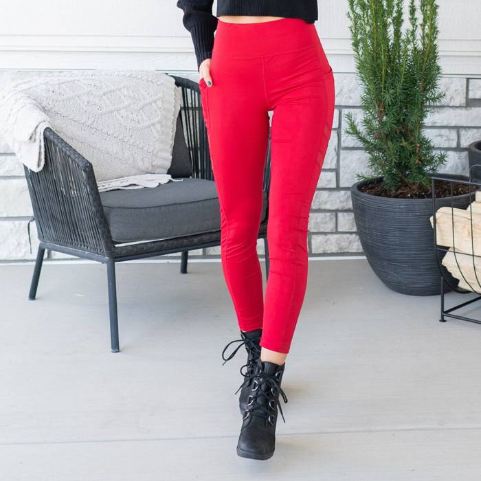 Tummy Control Leggings Cell Phone Pocket