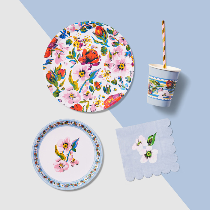 Vera Bradley + Coterie Sea Air Floral Mini Toppers (10 per pack)