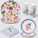  Vera Bradley + Coterie Sea Air Floral Tableware Set