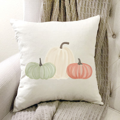 Pumpkin Trio Pillow Cover 18x18 inch