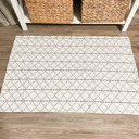  Modern Farmhouse Rug- Woven Rug- Diamond Pattern