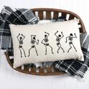 5 dancing skeletons 12x20 Pillow Cover