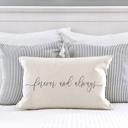  Forever and Always Pillow Cover 12x20 Inch