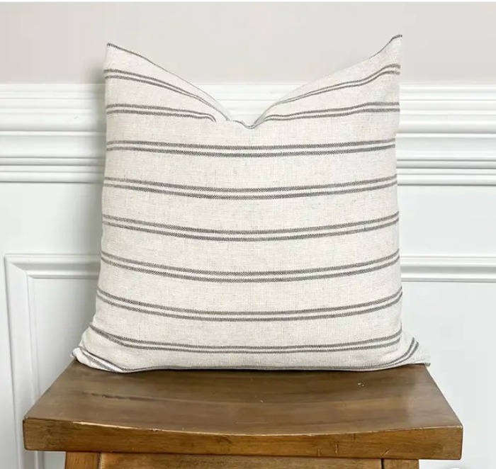 The Kiera Throw Pillow Cover 18x18 inch- High End Textured Fabric