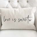  Love Is Sweet Pillow Cover 12x20