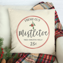  Fresh Cut Mistletoe Pillow Cover 18X18 inch