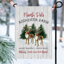  Reindeer Farm Christmas Garden Flag 12x18 inch