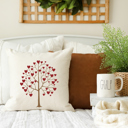  Tree with Hearts Pillow Cover 18x18