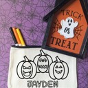  Personalized Halloween Gift | Coloring Kit with Markers