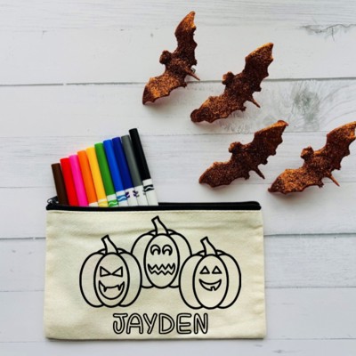 Personalized Halloween Gift | Coloring Kit with Markers